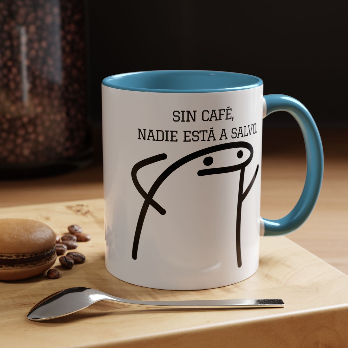 Taza de Café Chistosa - "Sin Café, Nadie Está a Salvo" | Taza Divertida (11, 15oz)
