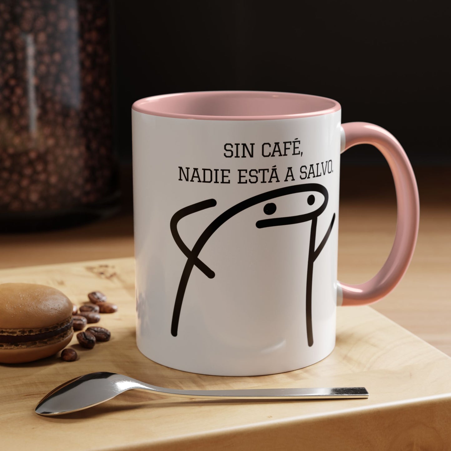 Taza de Café Chistosa - "Sin Café, Nadie Está a Salvo" | Taza Divertida (11, 15oz)