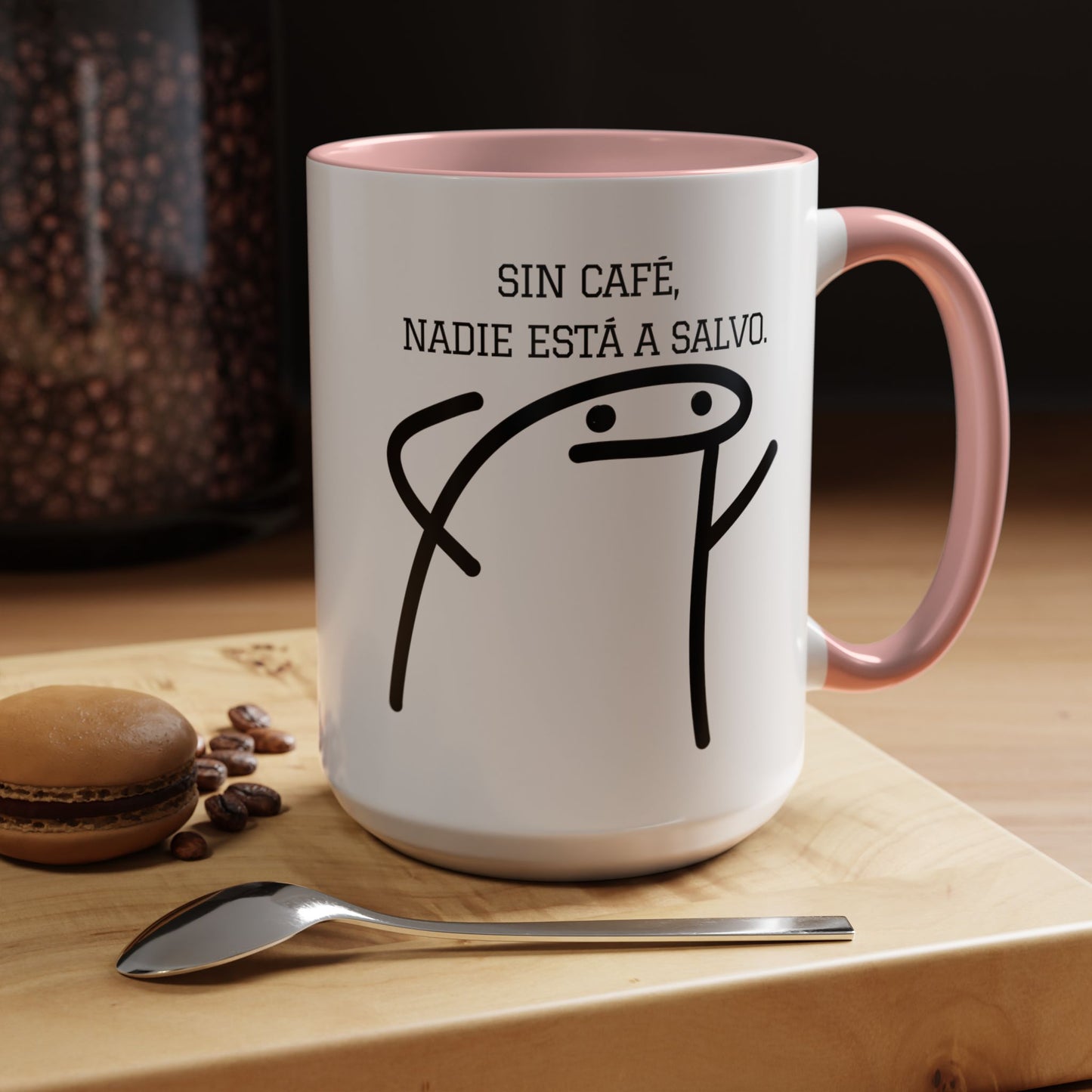 Taza de Café Chistosa - "Sin Café, Nadie Está a Salvo" | Taza Divertida (11, 15oz)