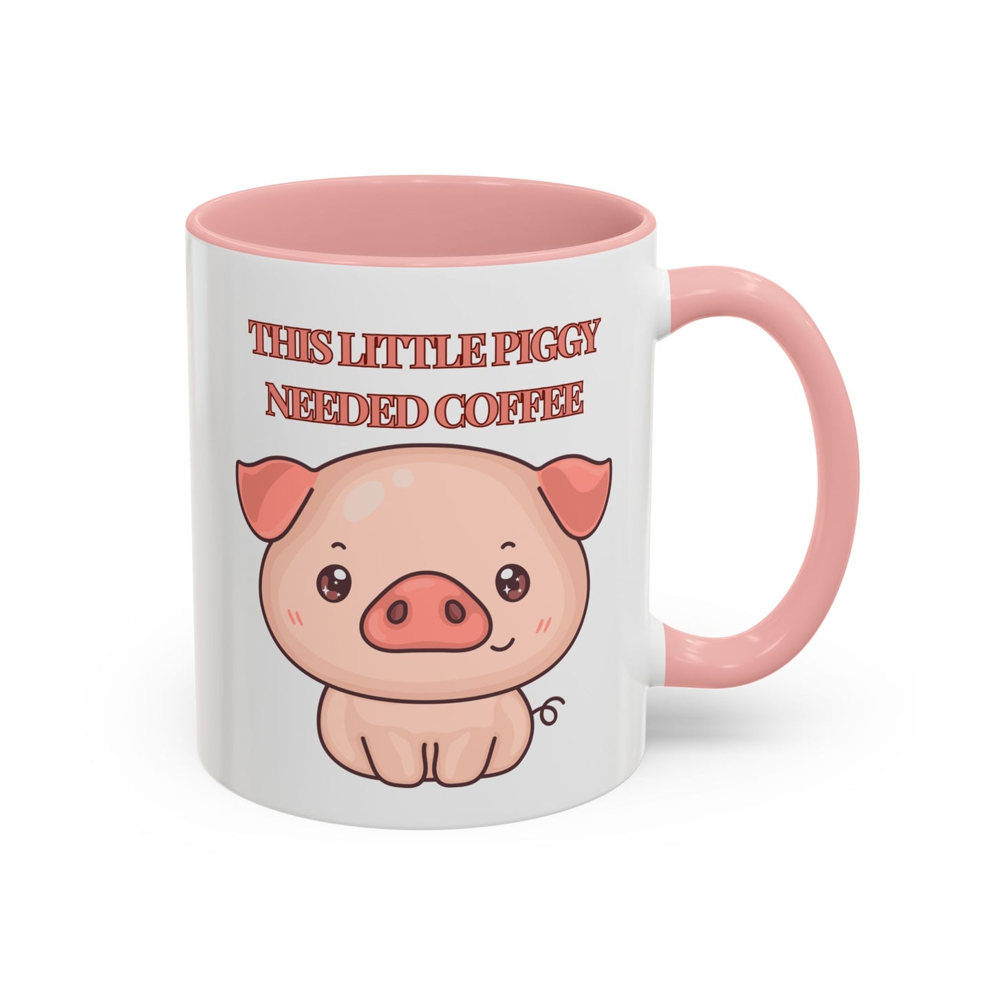Funny Coffee Mug - "This Little Piggy Needed Coffee" | Humorous Cup (11, 15oz)