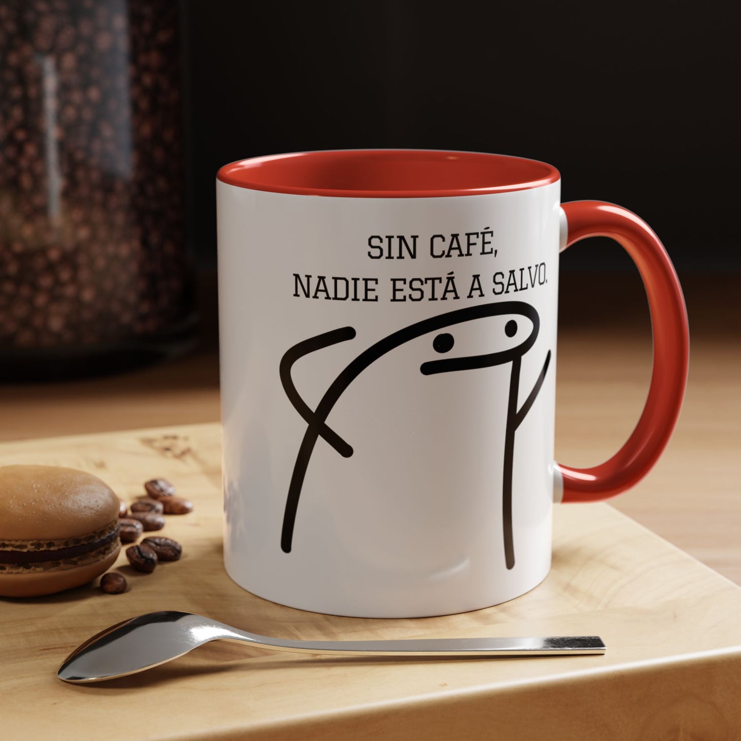 Taza de Café Chistosa - "Sin Café, Nadie Está a Salvo" | Taza Divertida (11, 15oz)