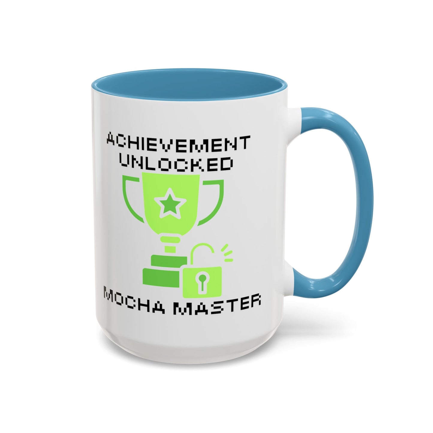 Achievement Unlocked: Mocha Master - Gamer Coffee Mug - Ideal Gift for Gamers (11, 15oz)