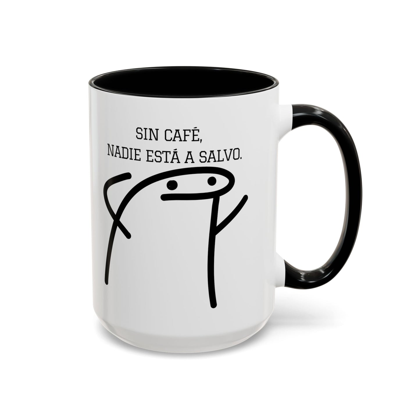 Taza de Café Chistosa - "Sin Café, Nadie Está a Salvo" | Taza Divertida (11, 15oz)