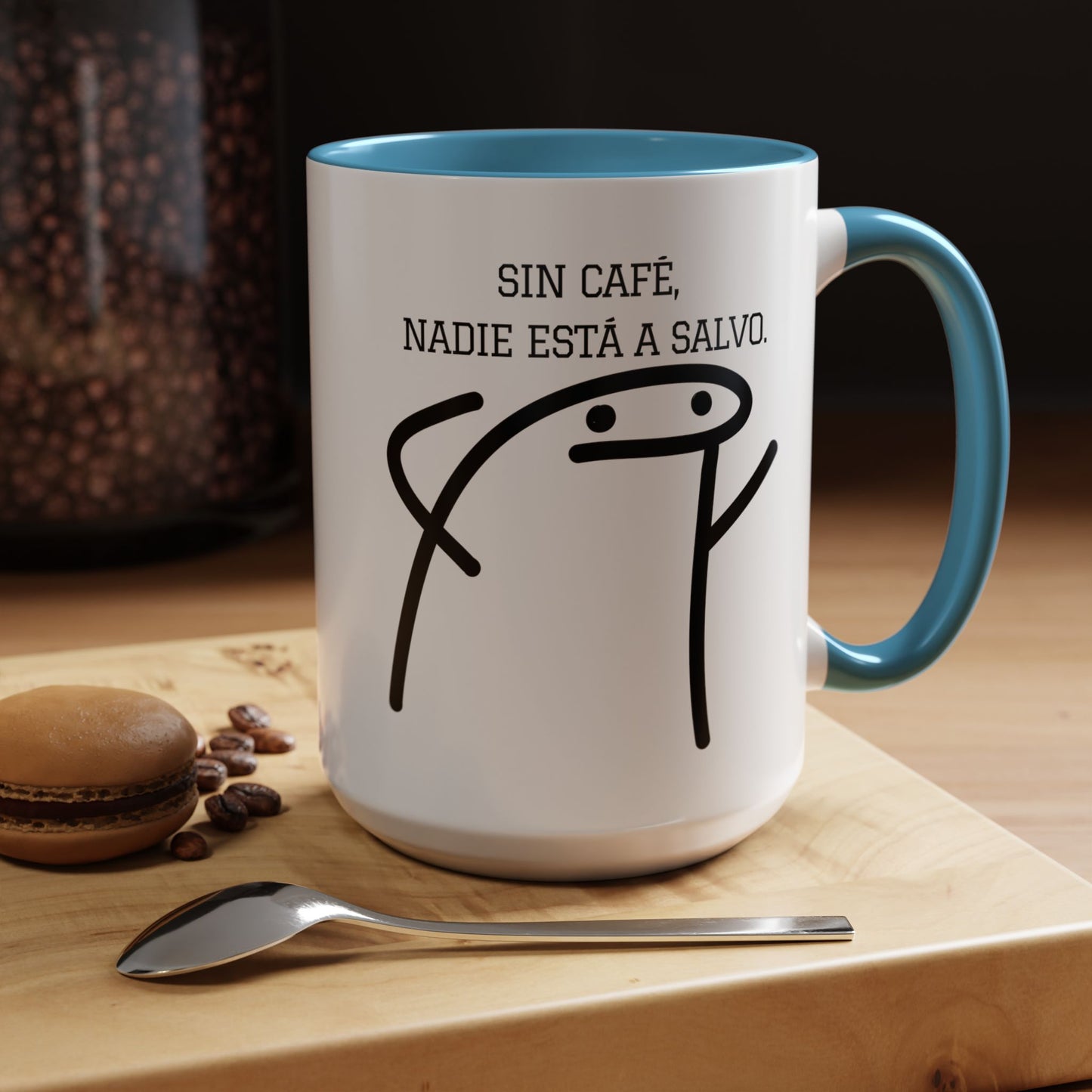 Taza de Café Chistosa - "Sin Café, Nadie Está a Salvo" | Taza Divertida (11, 15oz)