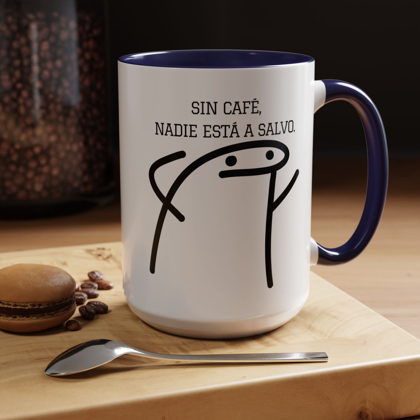 Taza de Café Chistosa - "Sin Café, Nadie Está a Salvo" | Taza Divertida (11, 15oz)
