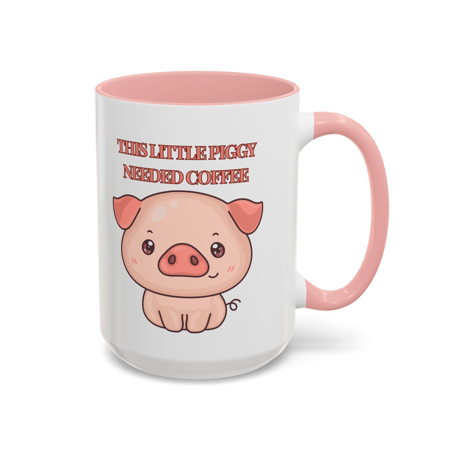 Funny Coffee Mug - "This Little Piggy Needed Coffee" | Humorous Cup (11, 15oz)