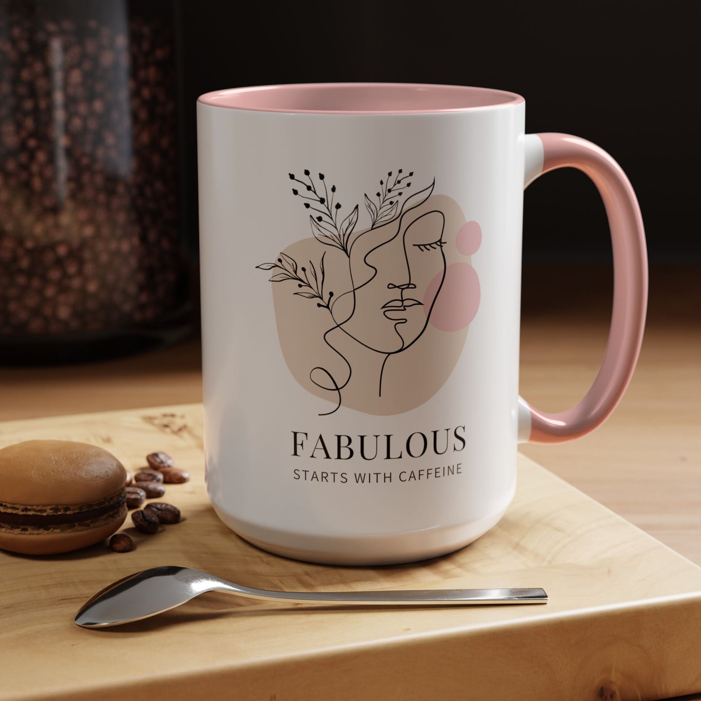 Fabulous Coffee Mug: Start Your Day with Caffeine (11, 15oz)
