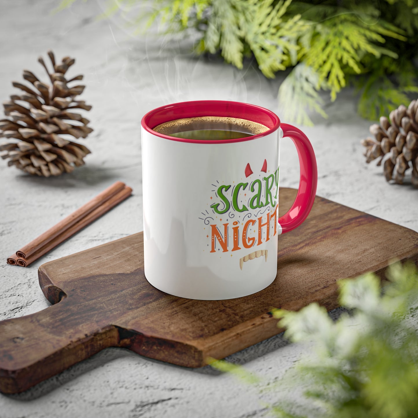 Halloween Mug - "Scary Night" | Spooky Coffee Mug for October, 11oz