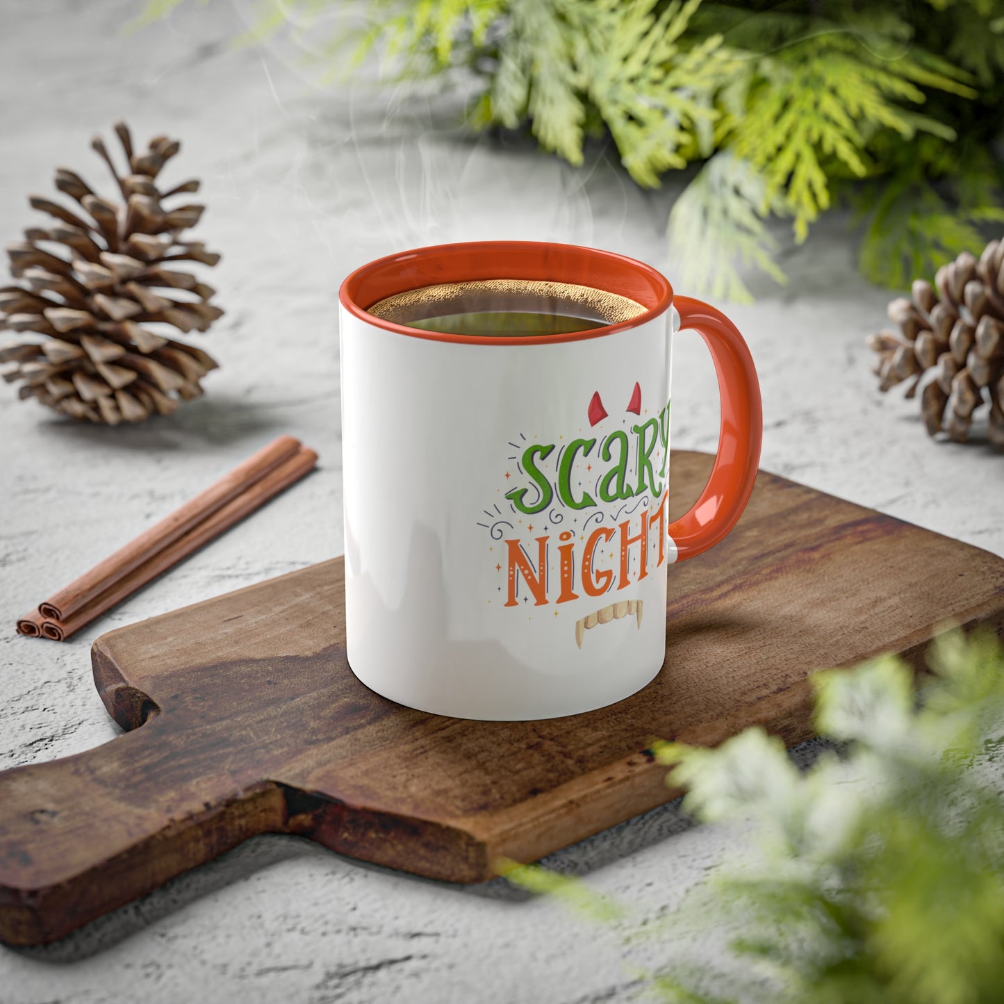 Halloween Mug - "Scary Night" | Spooky Coffee Mug for October, 11oz