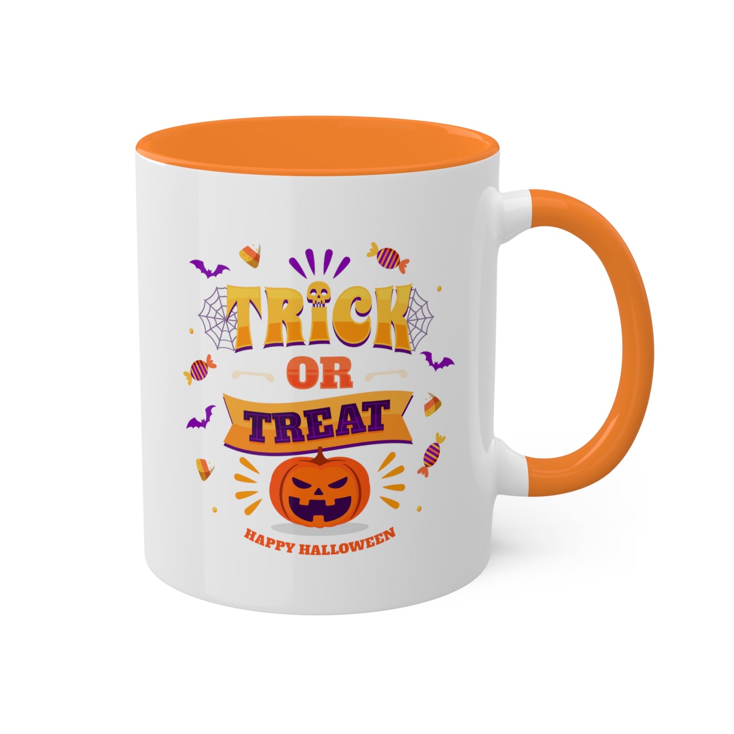 Halloween Mug - "Trick or Treat - Happy Halloween" | Spooky Coffee Mug, 11oz