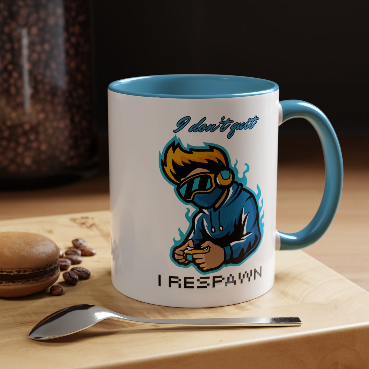 I Don't Quit. I Respawn. - Gamer Coffee Mug - Perfect Gift for Gamers (11, 15oz)