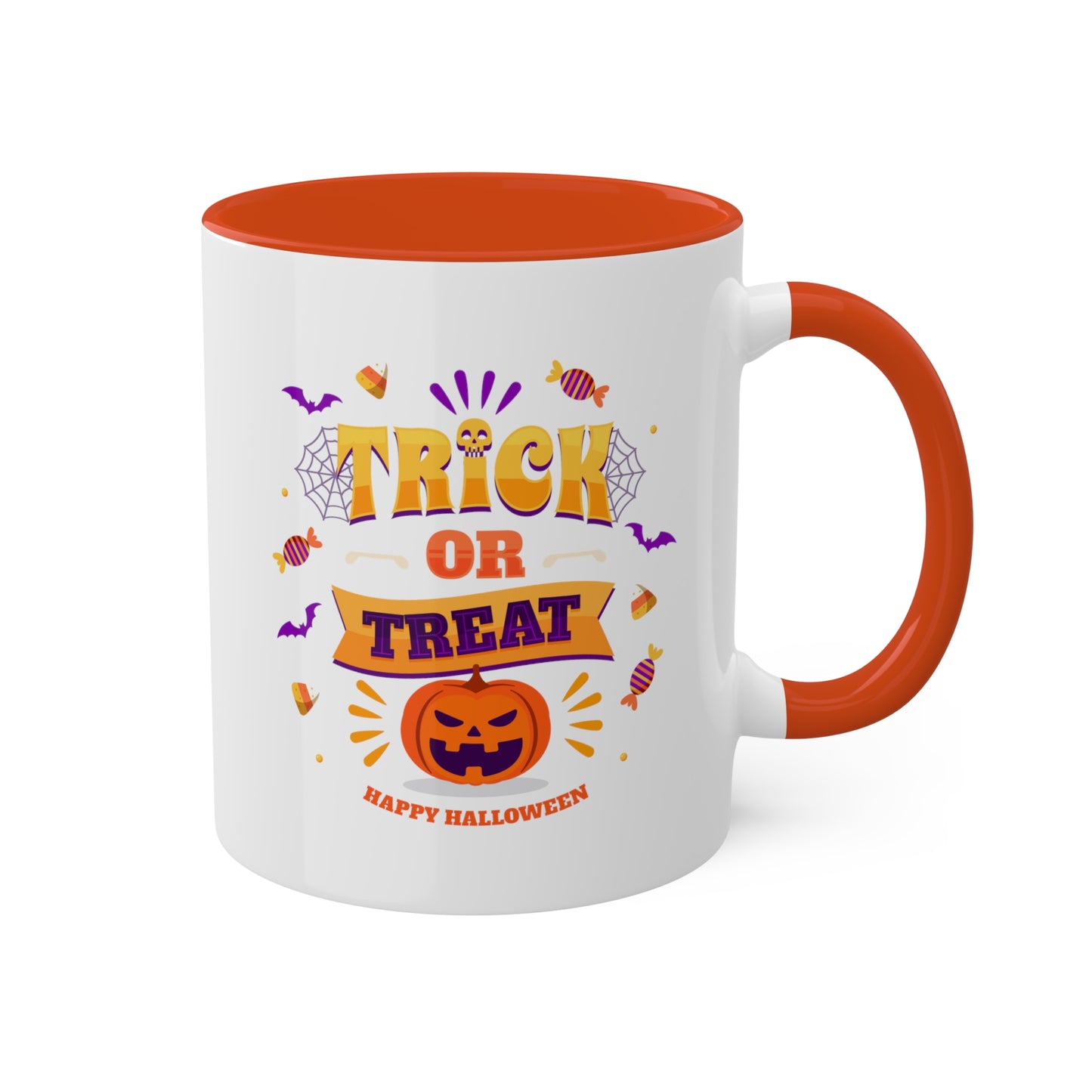 Halloween Mug - "Trick or Treat - Happy Halloween" | Spooky Coffee Mug, 11oz