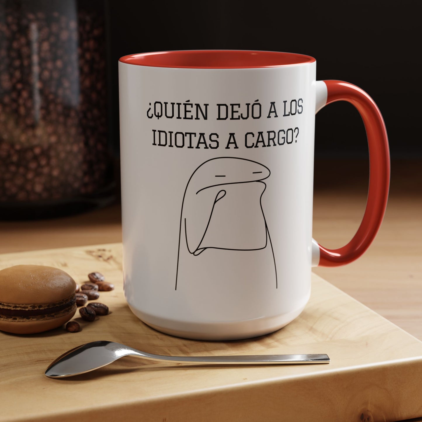 Taza de Café Chistosa - "¿Quién Dejó a los Idiotas a Cargo?" | Taza Divertida (11, 15oz)