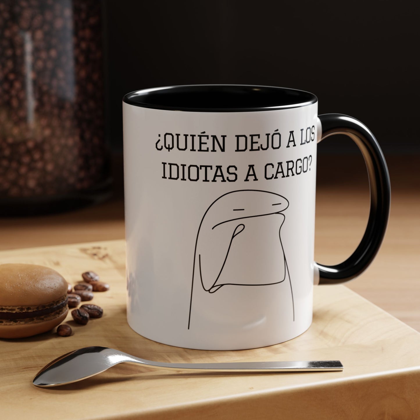 Taza de Café Chistosa - "¿Quién Dejó a los Idiotas a Cargo?" | Taza Divertida (11, 15oz)