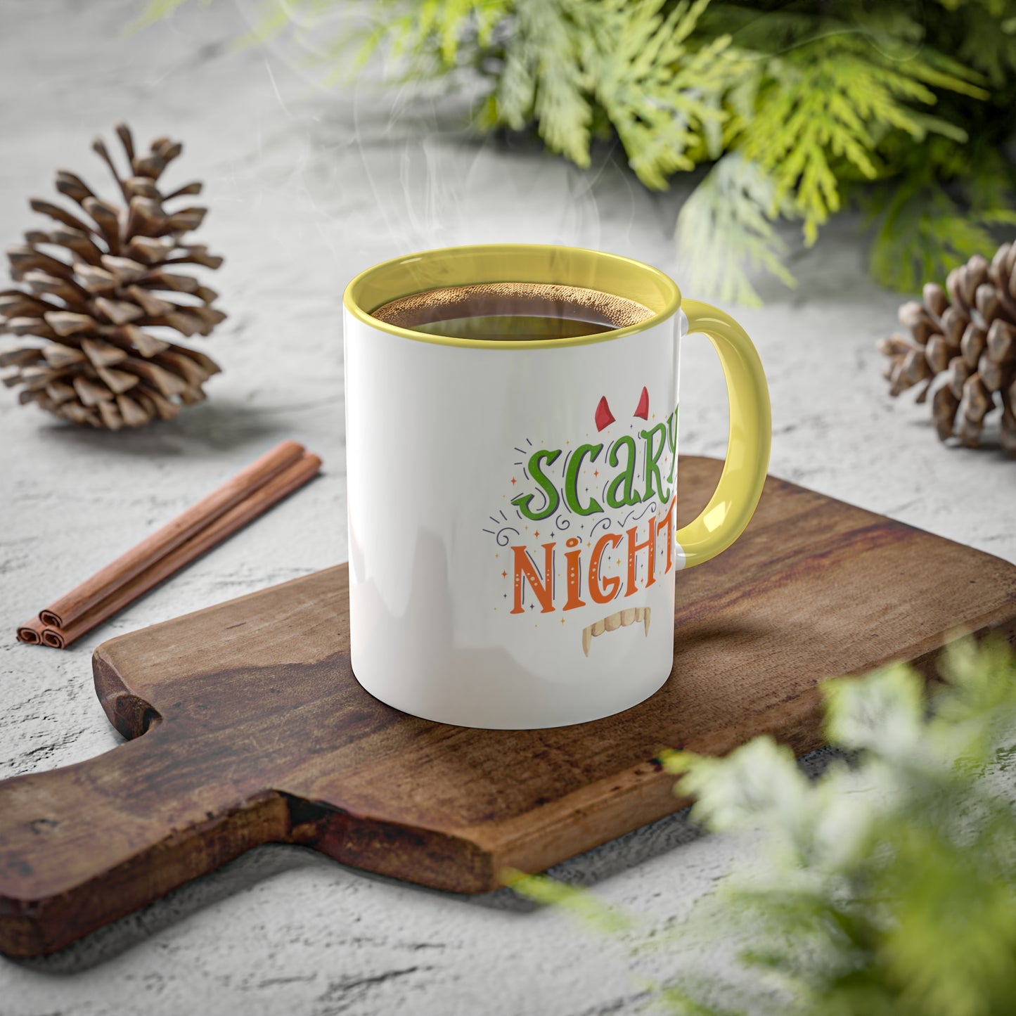 Halloween Mug - "Scary Night" | Spooky Coffee Mug for October, 11oz