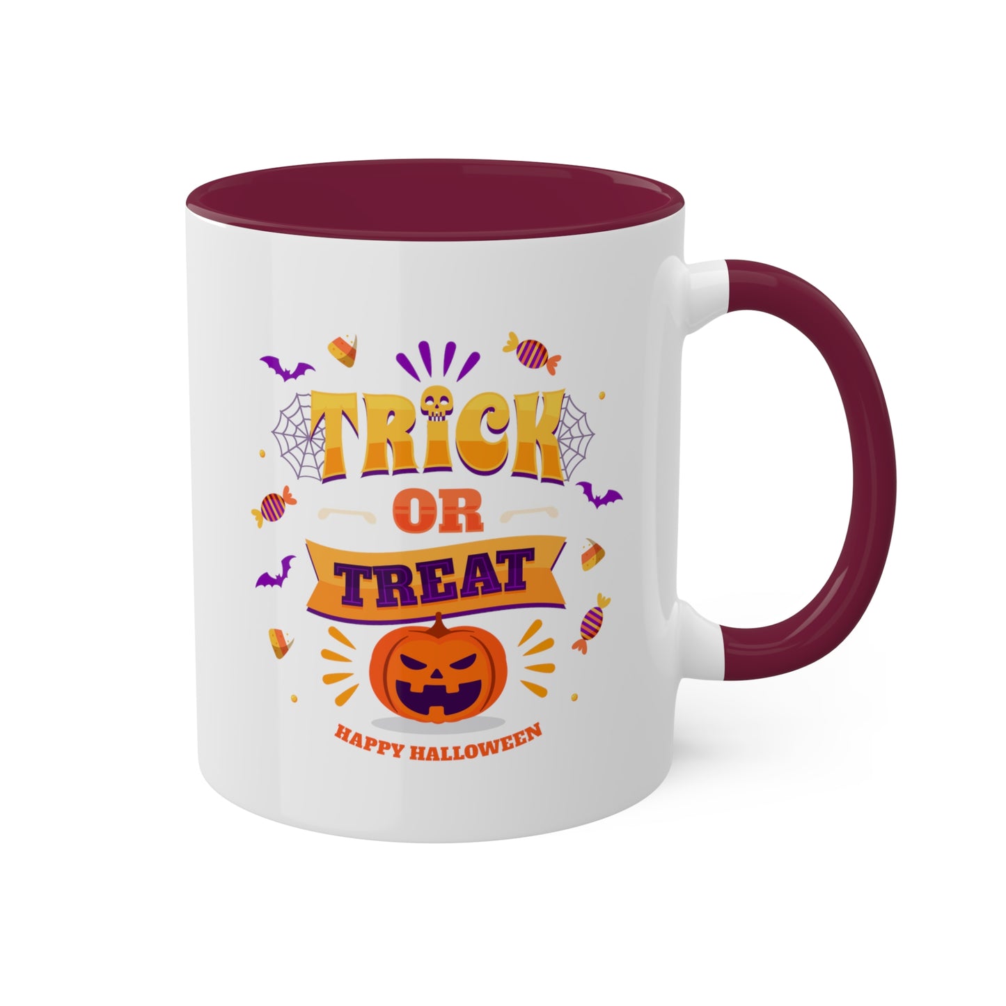 Halloween Mug - "Trick or Treat - Happy Halloween" | Spooky Coffee Mug, 11oz