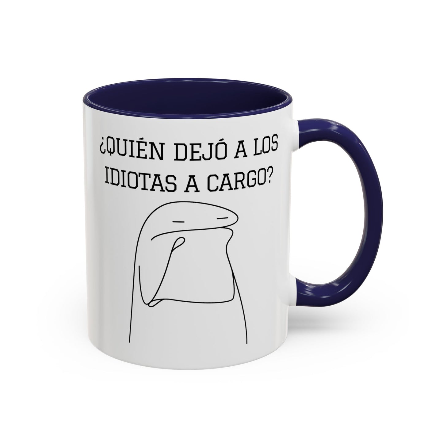 Taza de Café Chistosa - "¿Quién Dejó a los Idiotas a Cargo?" | Taza Divertida (11, 15oz)