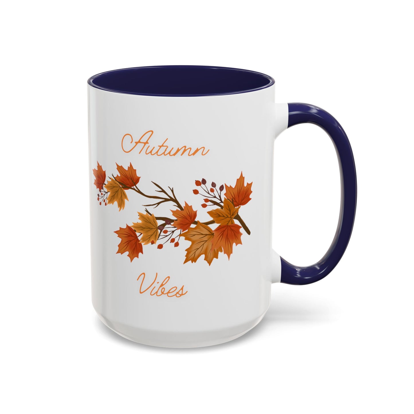 Autumn Vibes Mug - Cozy Fall-Themed Drinkware for Seasonal Enjoyment (11, 15oz)