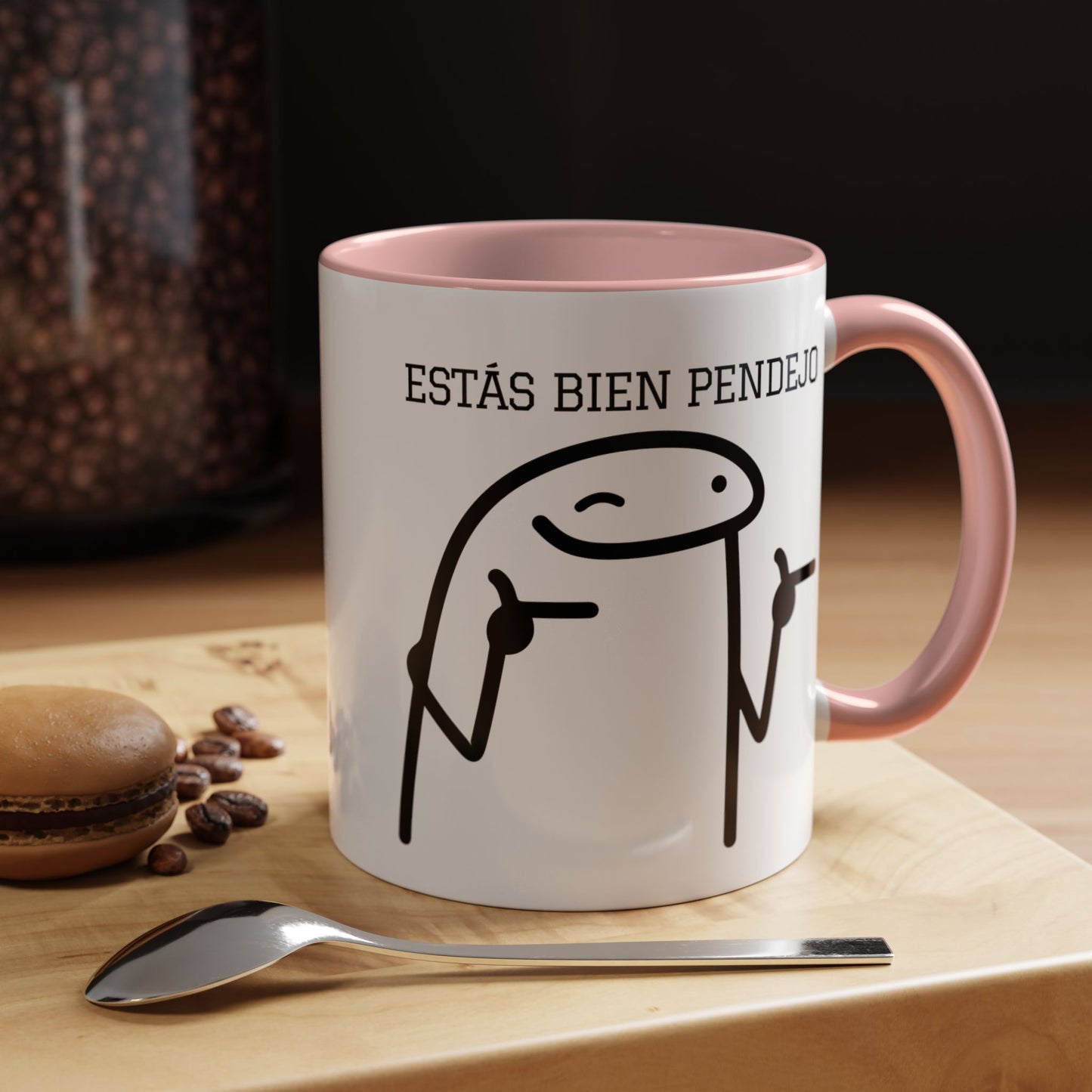 Taza de Café Chistosa - "Estás Bien Pendejo" | Taza Divertida (11, 15oz)
