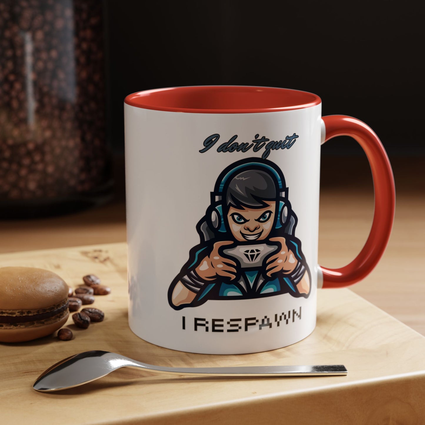 I Don't Quit. I Respawn. - Gamer Coffee Mug - Perfect Gift for Gamers (11, 15oz)