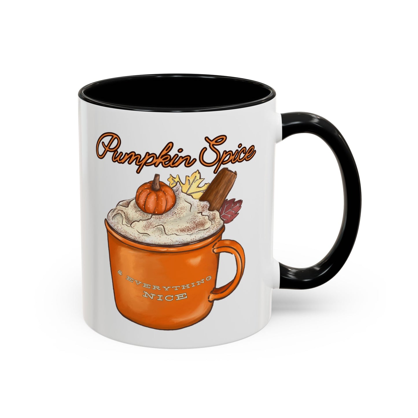 Pumpkin Spice & Everything Nice - Autumn Mug - Cozy Seasonal Mug (11, 15oz)
