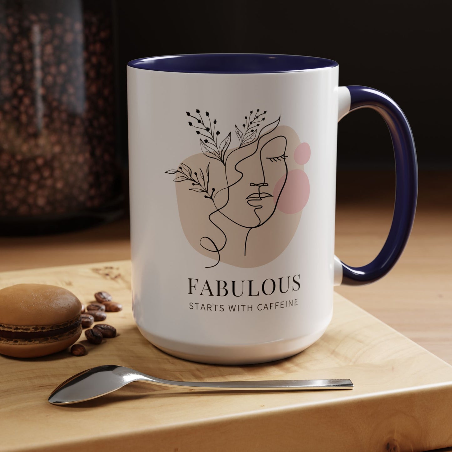 Fabulous Coffee Mug: Start Your Day with Caffeine (11, 15oz)