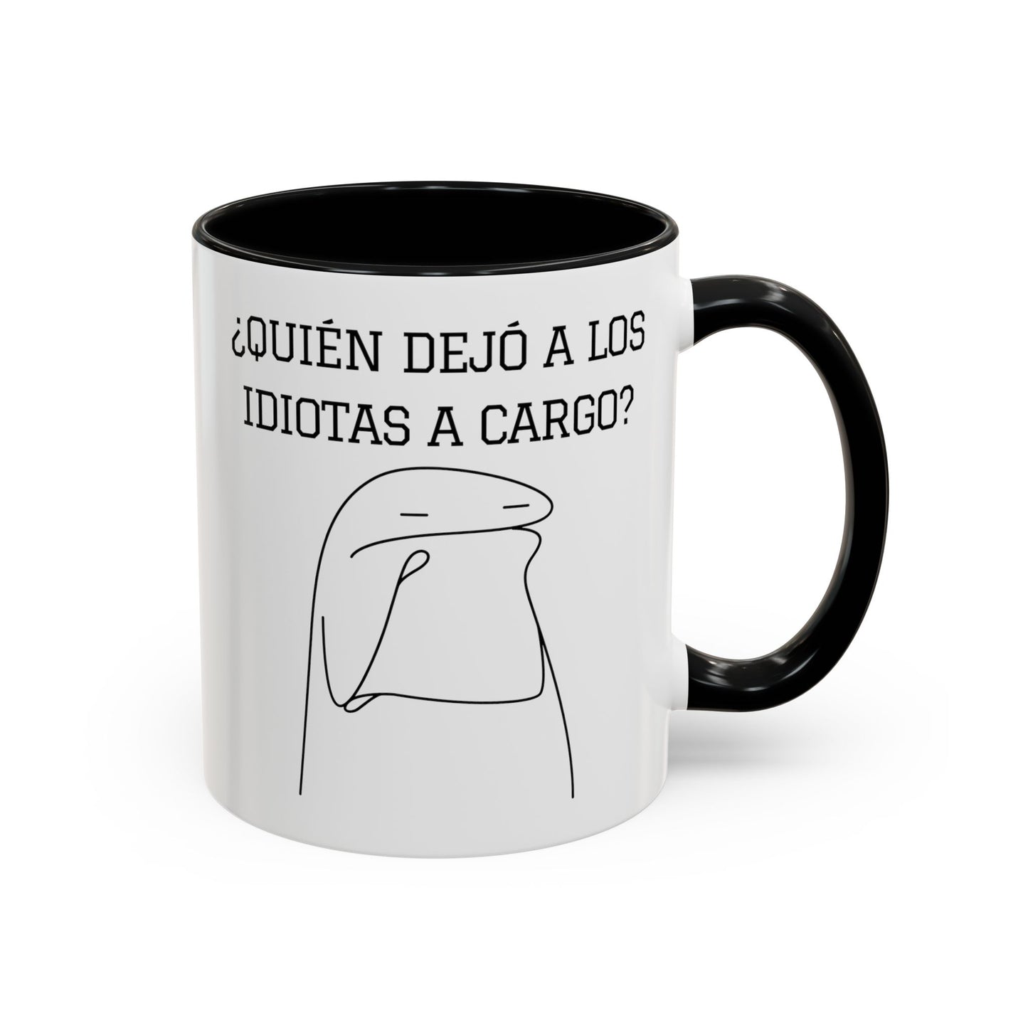 Taza de Café Chistosa - "¿Quién Dejó a los Idiotas a Cargo?" | Taza Divertida (11, 15oz)