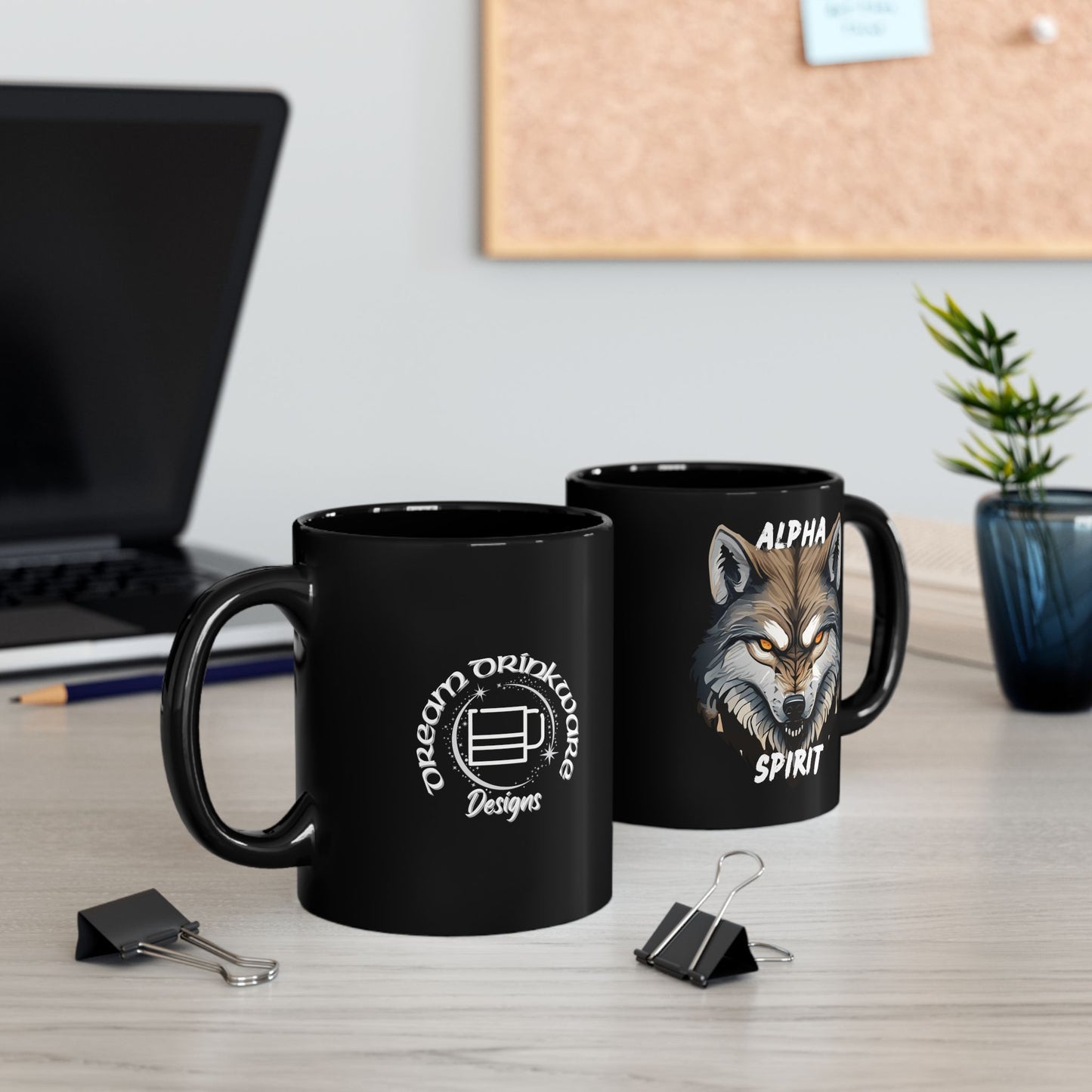 Alpha Spirit Motivational Mug - Inspire Strength and Leadership - Motivational Black Mug (11oz, 15oz)