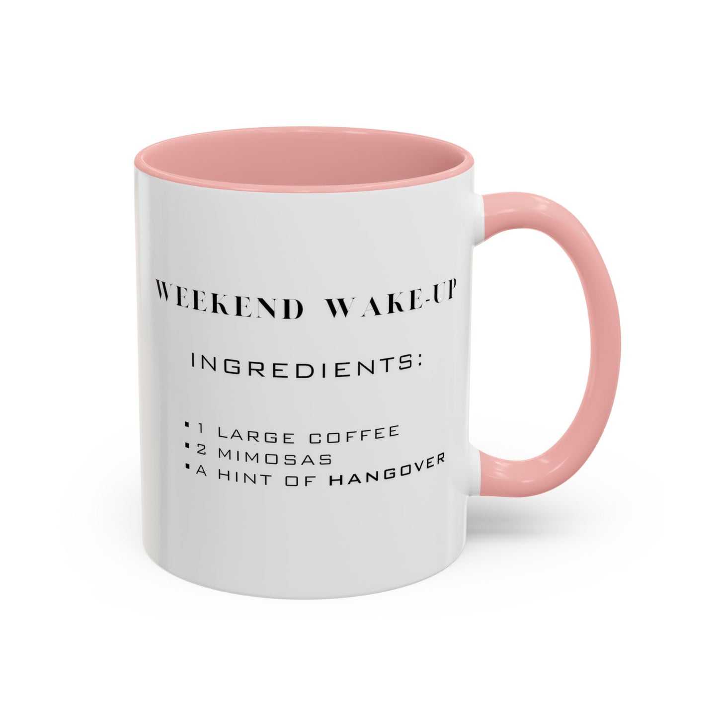 Recipe for Weekend Wake-Up - Adult Humor Coffee Mug - Perfect Gag Gift for Adults (11, 15oz)