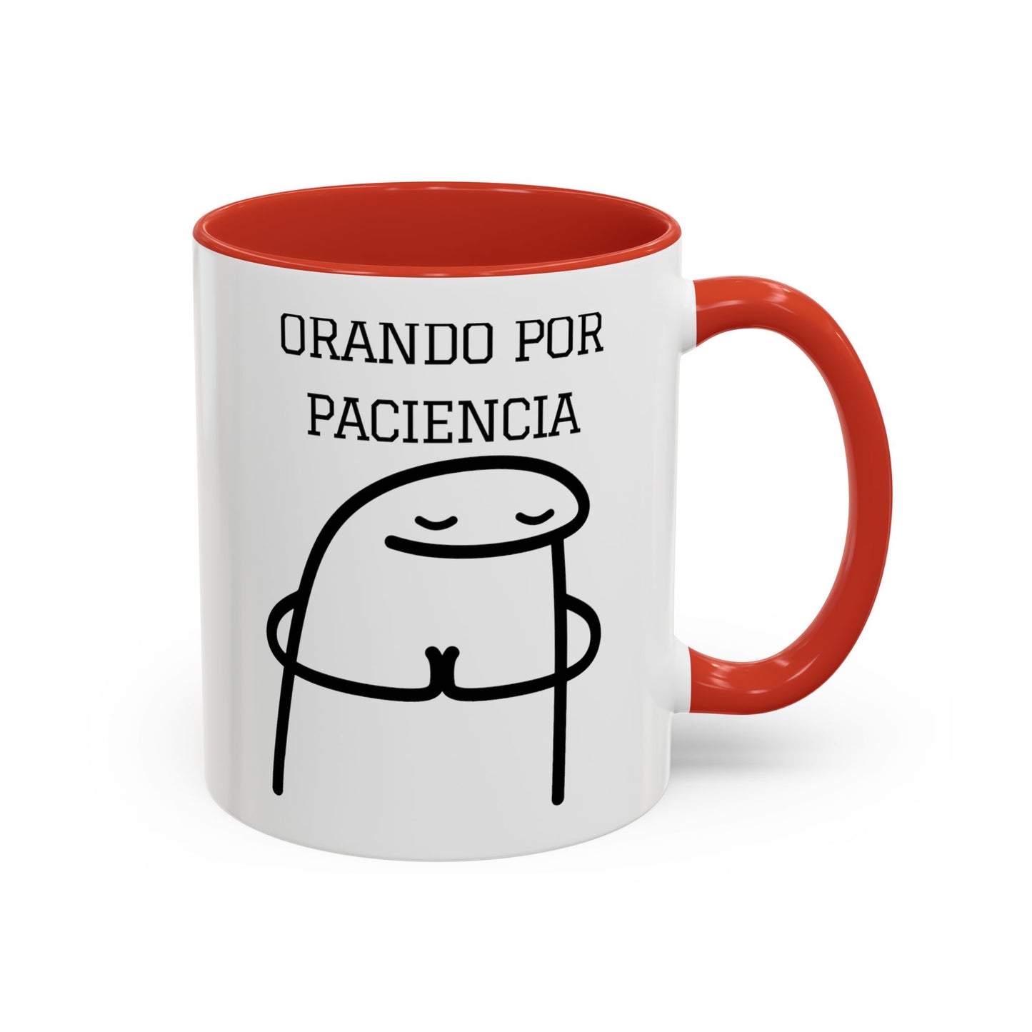 Taza de Café Chistosa - "Orando por Paciencia" | Taza Divertida (11, 15oz)