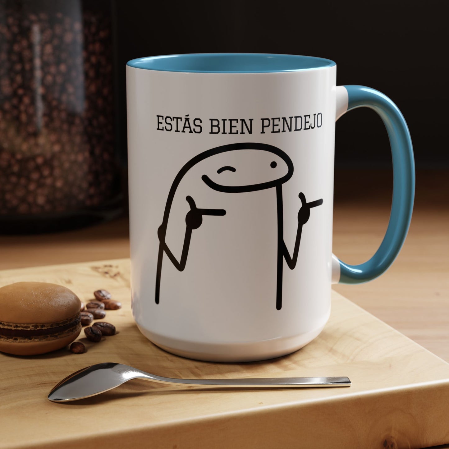 Taza de Café Chistosa - "Estás Bien Pendejo" | Taza Divertida (11, 15oz)