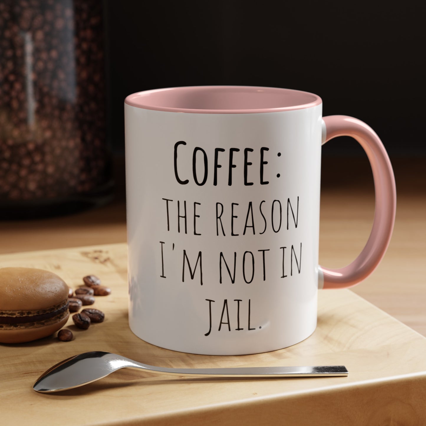 Office Coffee Mug - 'Coffee: The Reason I'm Not in Jail' (11, 15oz)