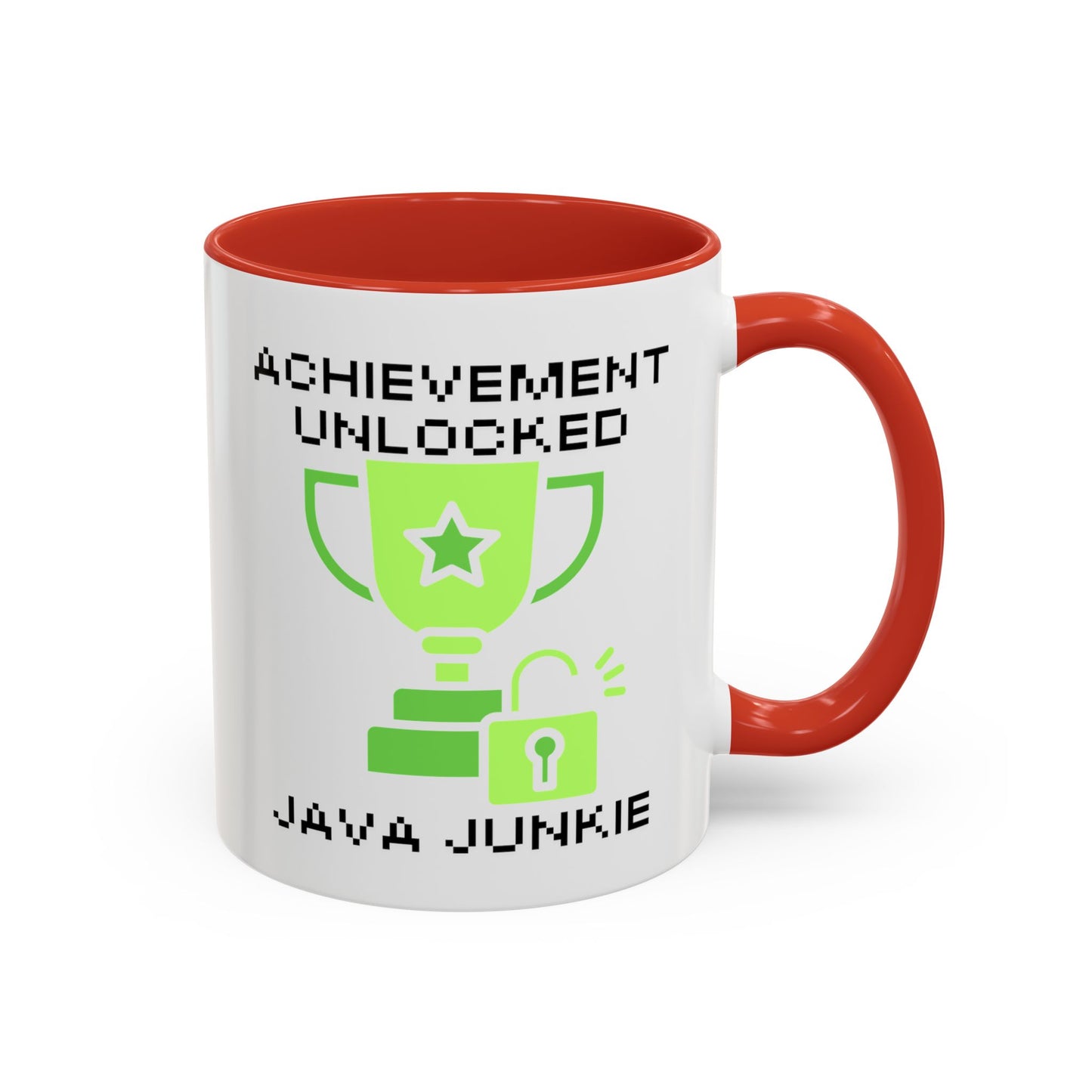 Achievement Unlocked: Java Junkie - Gamer Coffee Mug - Funny Gift for Gamers (11, 15oz)