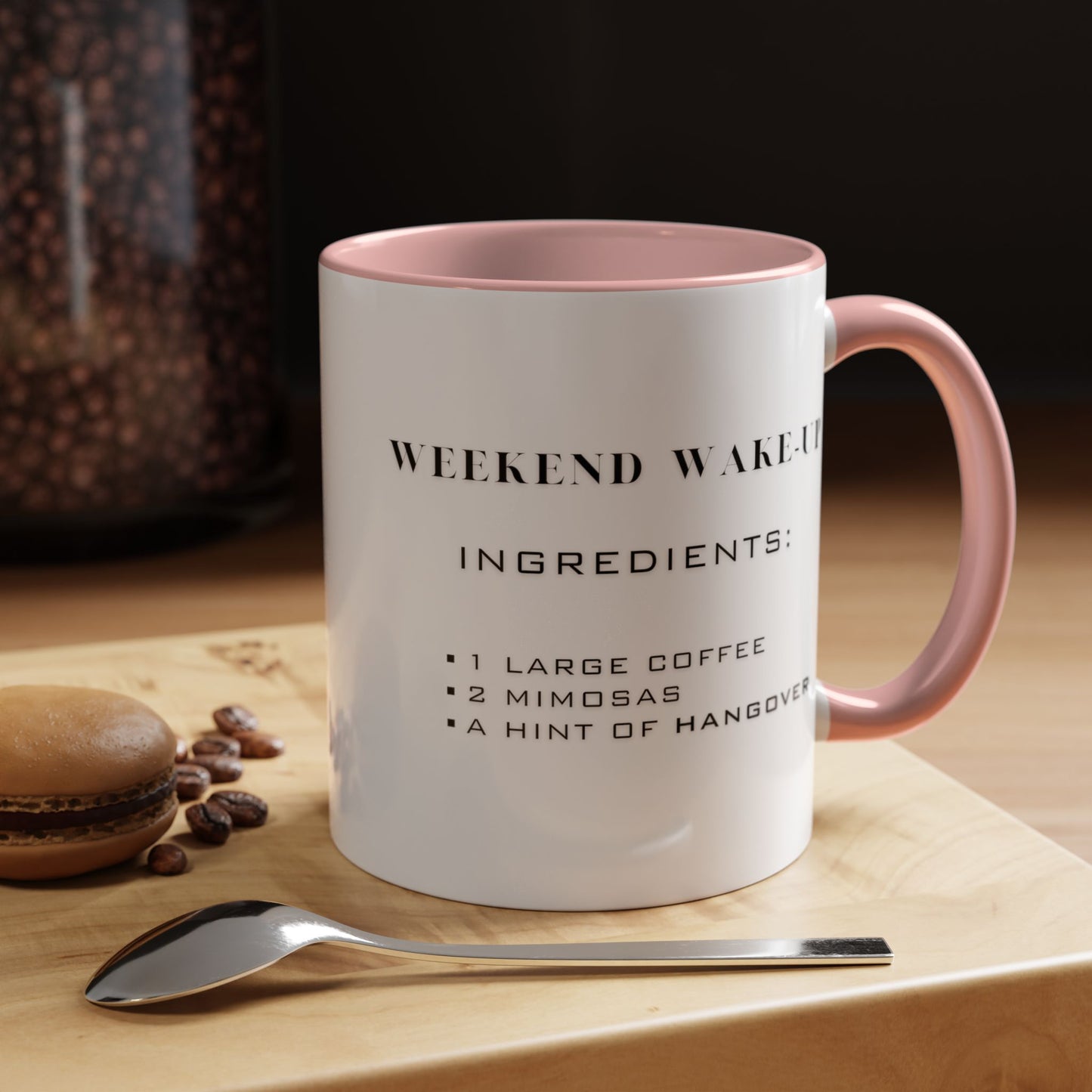Recipe for Weekend Wake-Up - Adult Humor Coffee Mug - Perfect Gag Gift for Adults (11, 15oz)