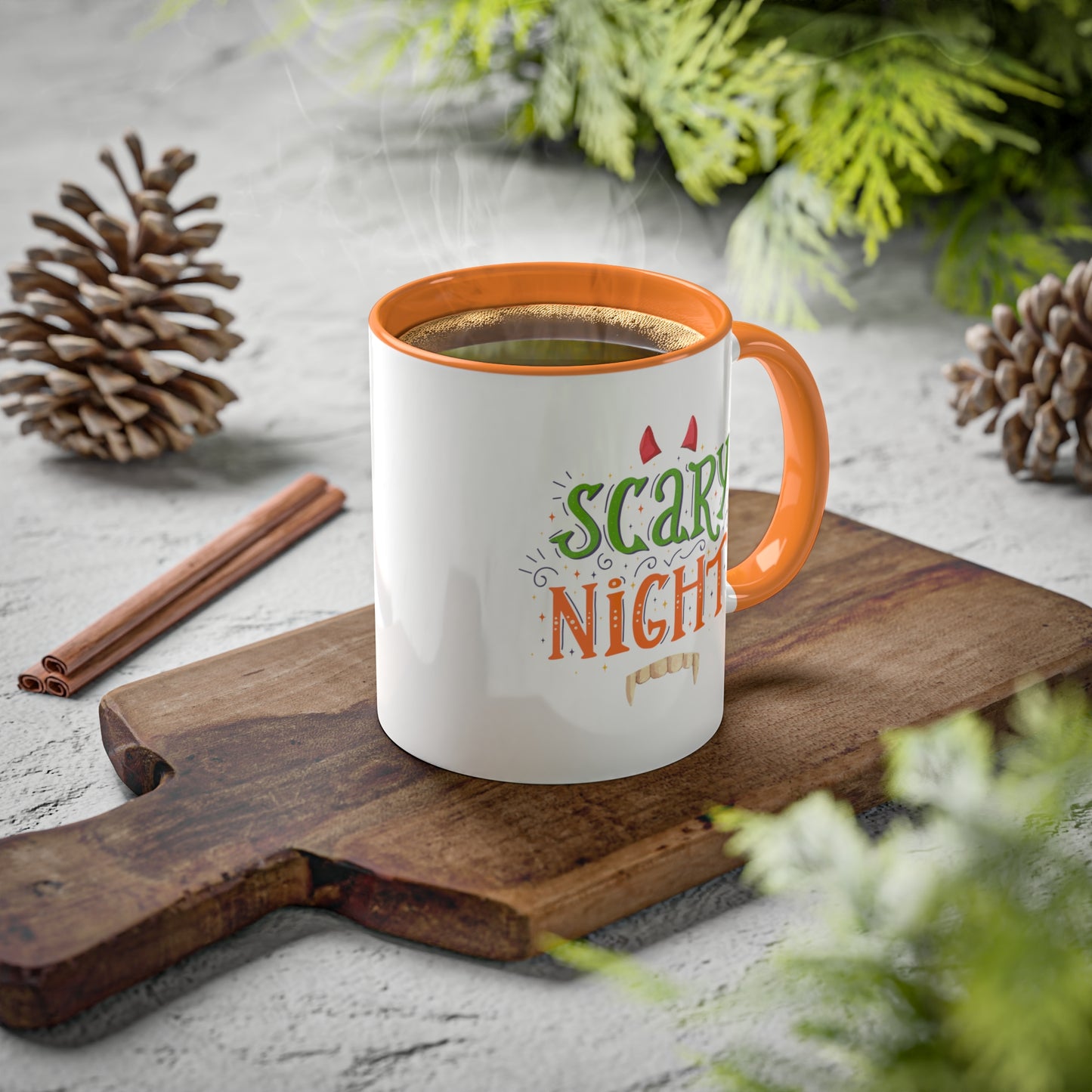 Halloween Mug - "Scary Night" | Spooky Coffee Mug for October, 11oz