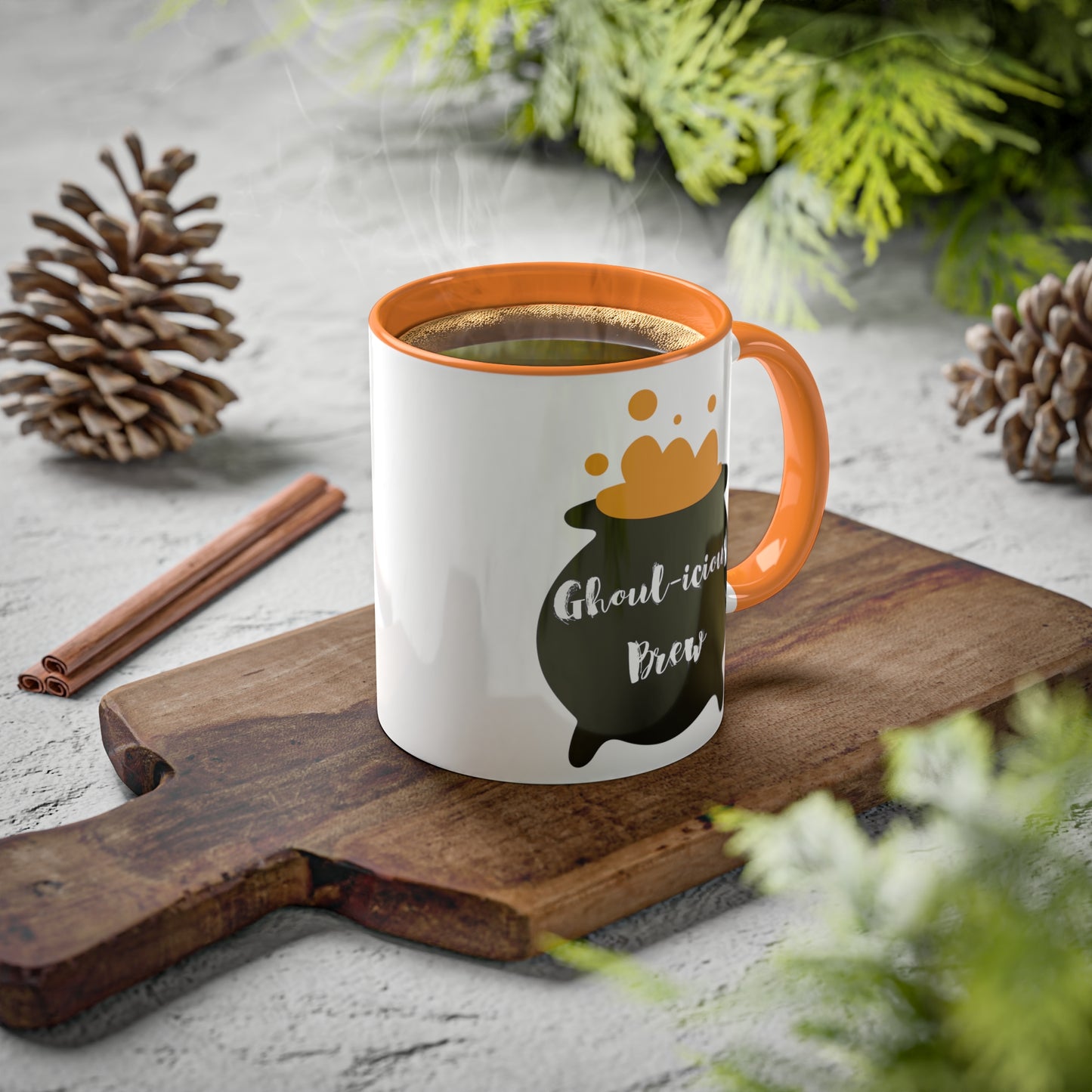 "Ghoul-icious Brew" Halloween Coffee Mug - Perfect for Spooky Coffee Lovers, 11oz
