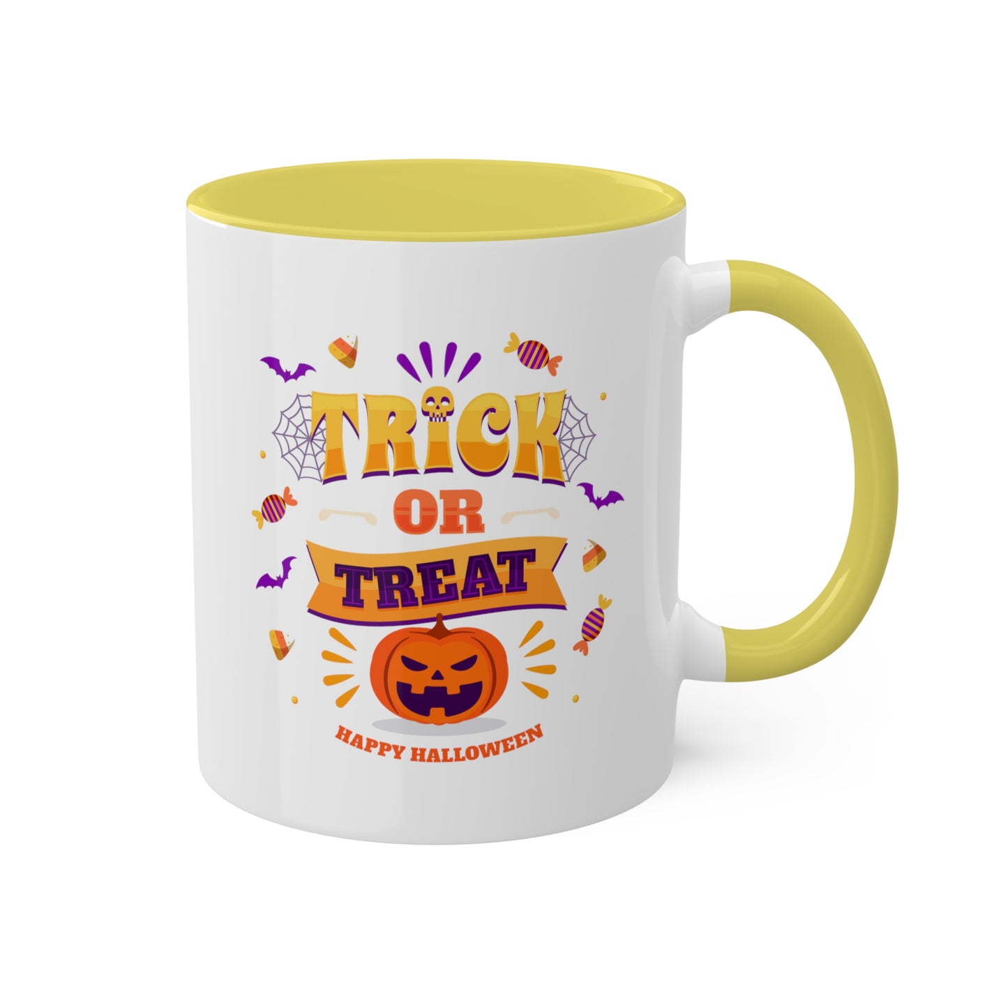 Halloween Mug - "Trick or Treat - Happy Halloween" | Spooky Coffee Mug, 11oz