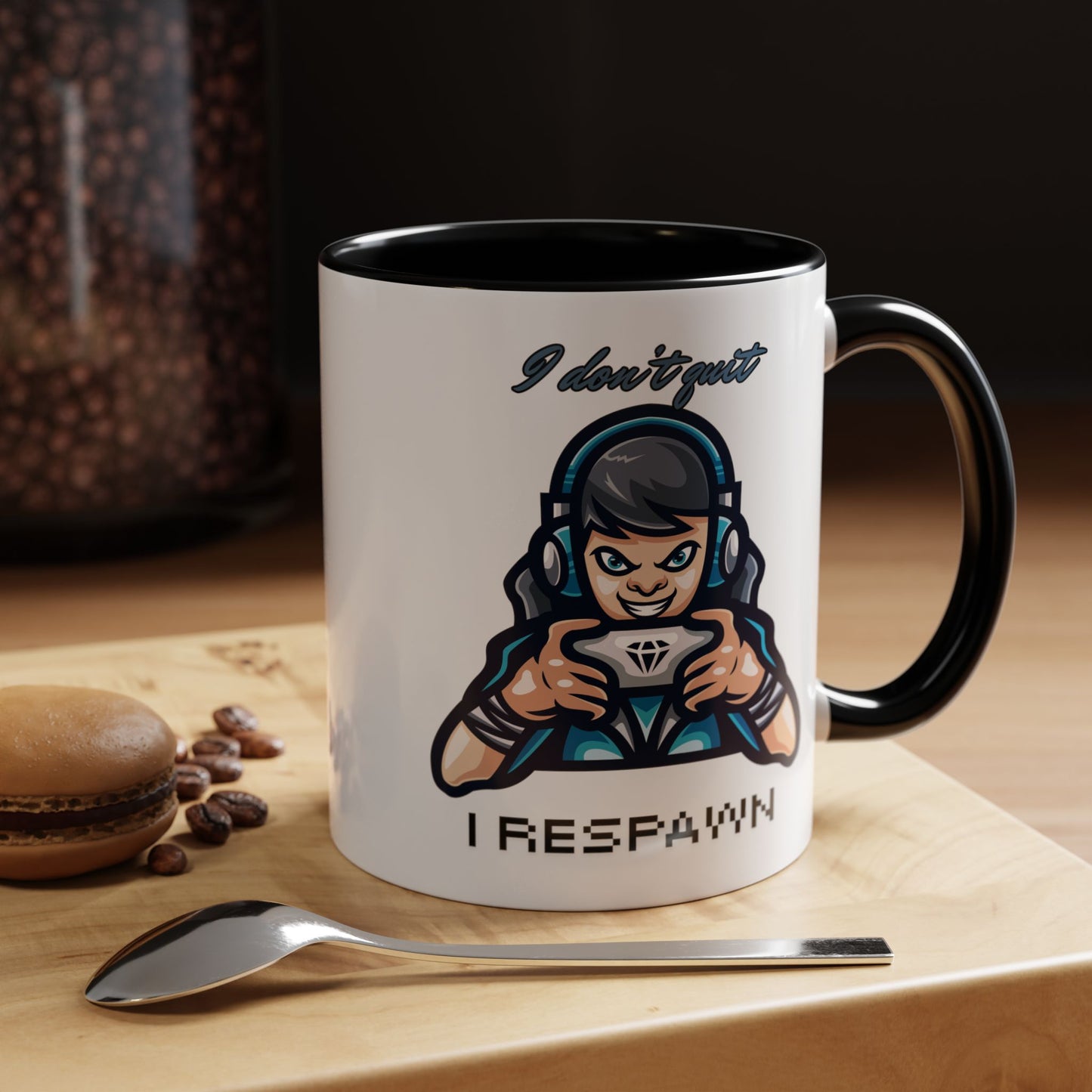 I Don't Quit. I Respawn. - Gamer Coffee Mug - Perfect Gift for Gamers (11, 15oz)