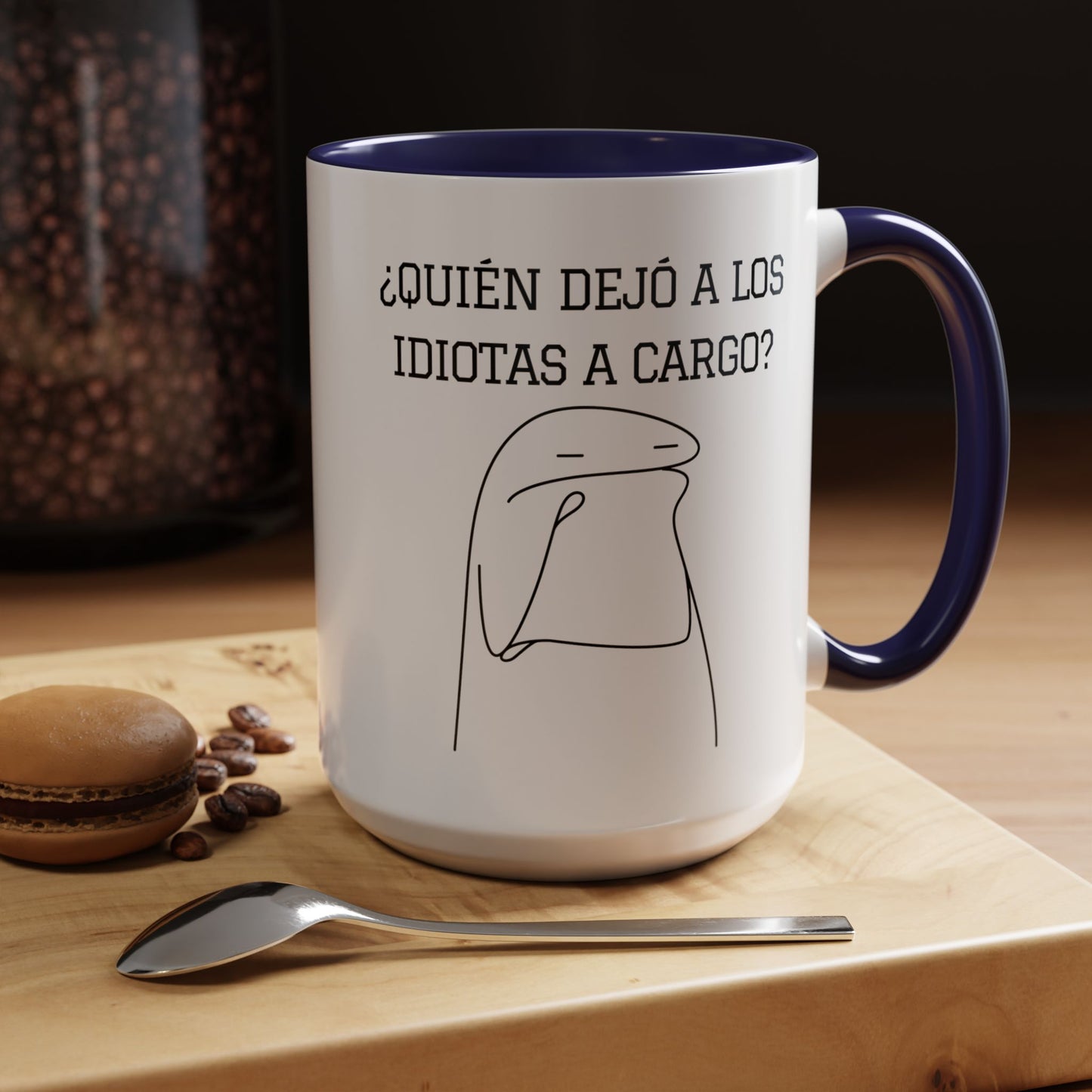 Taza de Café Chistosa - "¿Quién Dejó a los Idiotas a Cargo?" | Taza Divertida (11, 15oz)