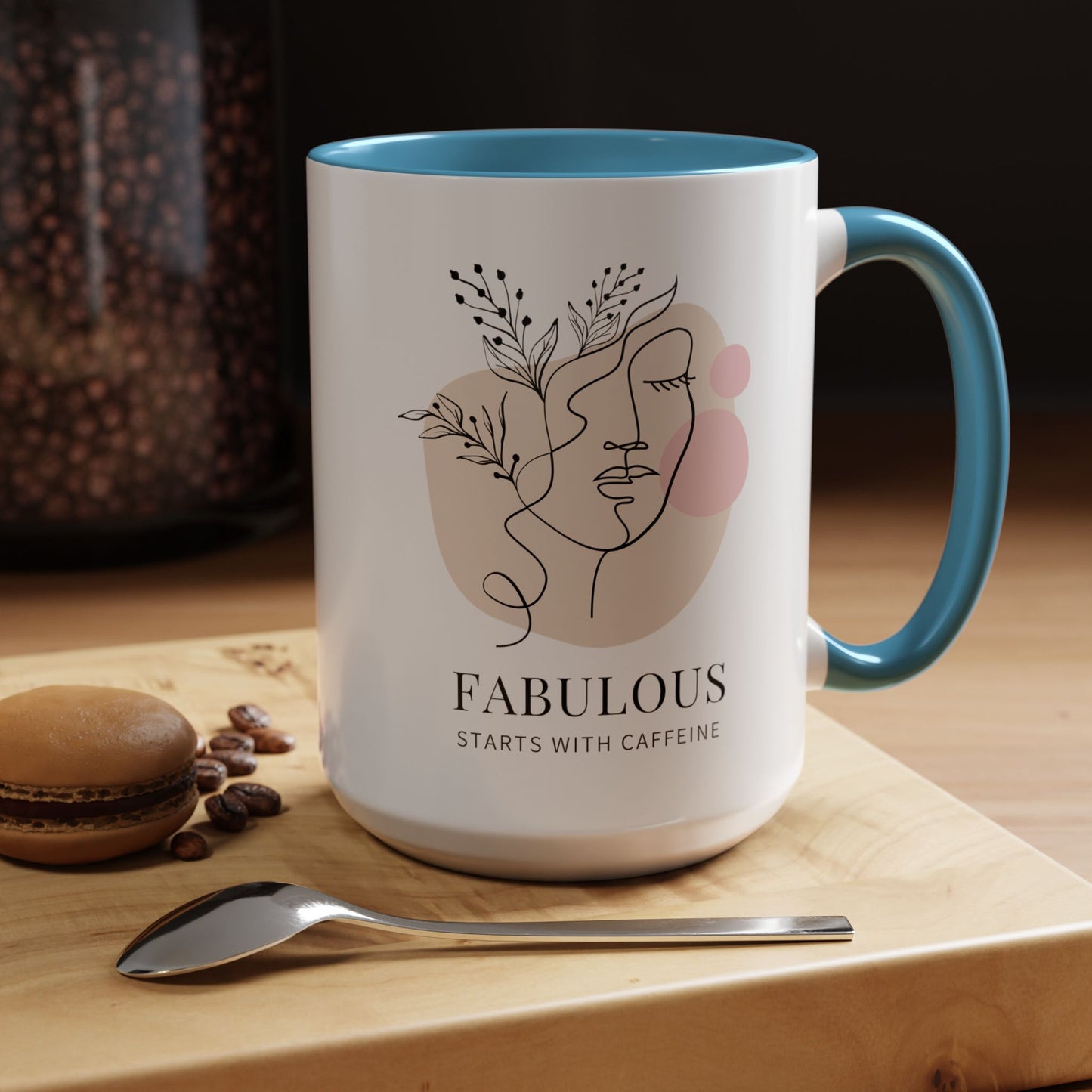 Fabulous Coffee Mug: Start Your Day with Caffeine (11, 15oz)