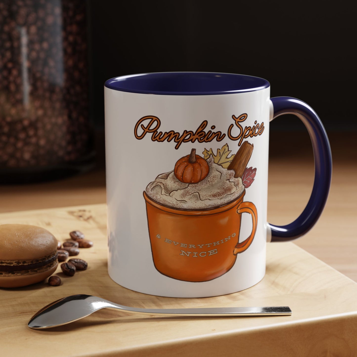 Pumpkin Spice & Everything Nice - Autumn Mug - Cozy Seasonal Mug (11, 15oz)