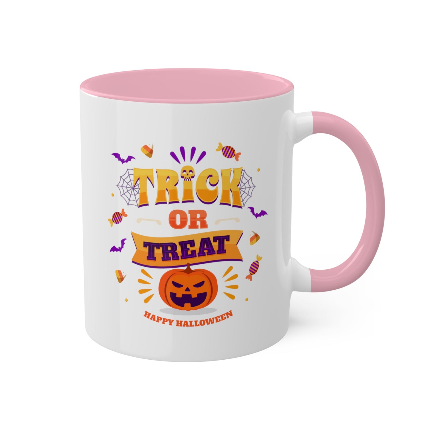 Halloween Mug - "Trick or Treat - Happy Halloween" | Spooky Coffee Mug, 11oz