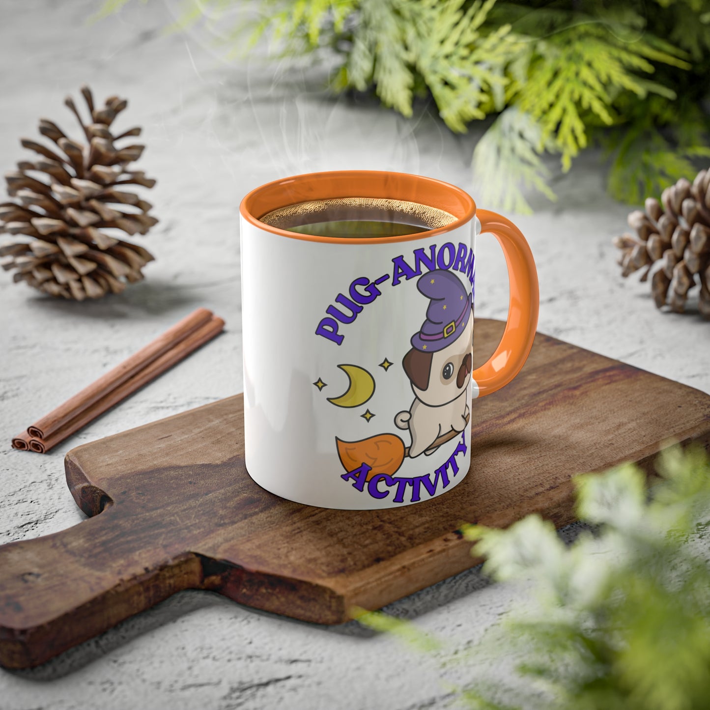 Pug-anormal Activity Halloween Mug – Perfect Pet-Themed Coffee Mug for Spooky Season, 11oz
