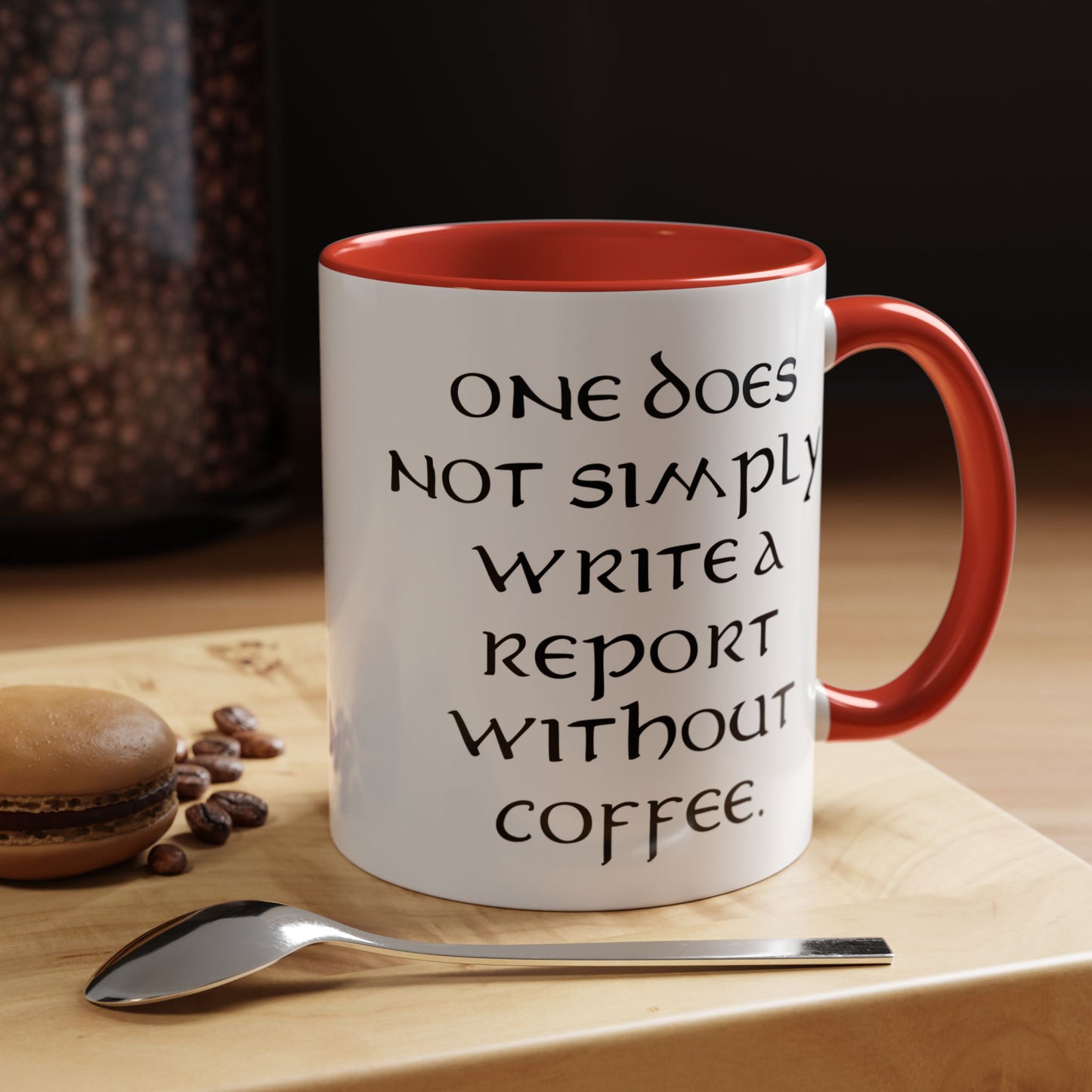 One Does Not Simply Write a Report Without Coffee - Adult Humor Coffee Mug - Perfect Gag Gift for Office Workers (11, 15oz)