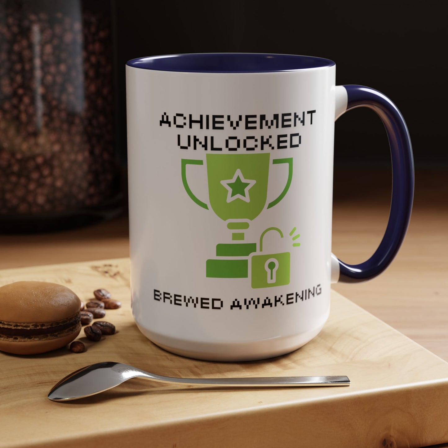 Achievement Unlocked: Brewed Awakening - Gamer Coffee Mug - Perfect Gift for Gamers (11, 15oz)