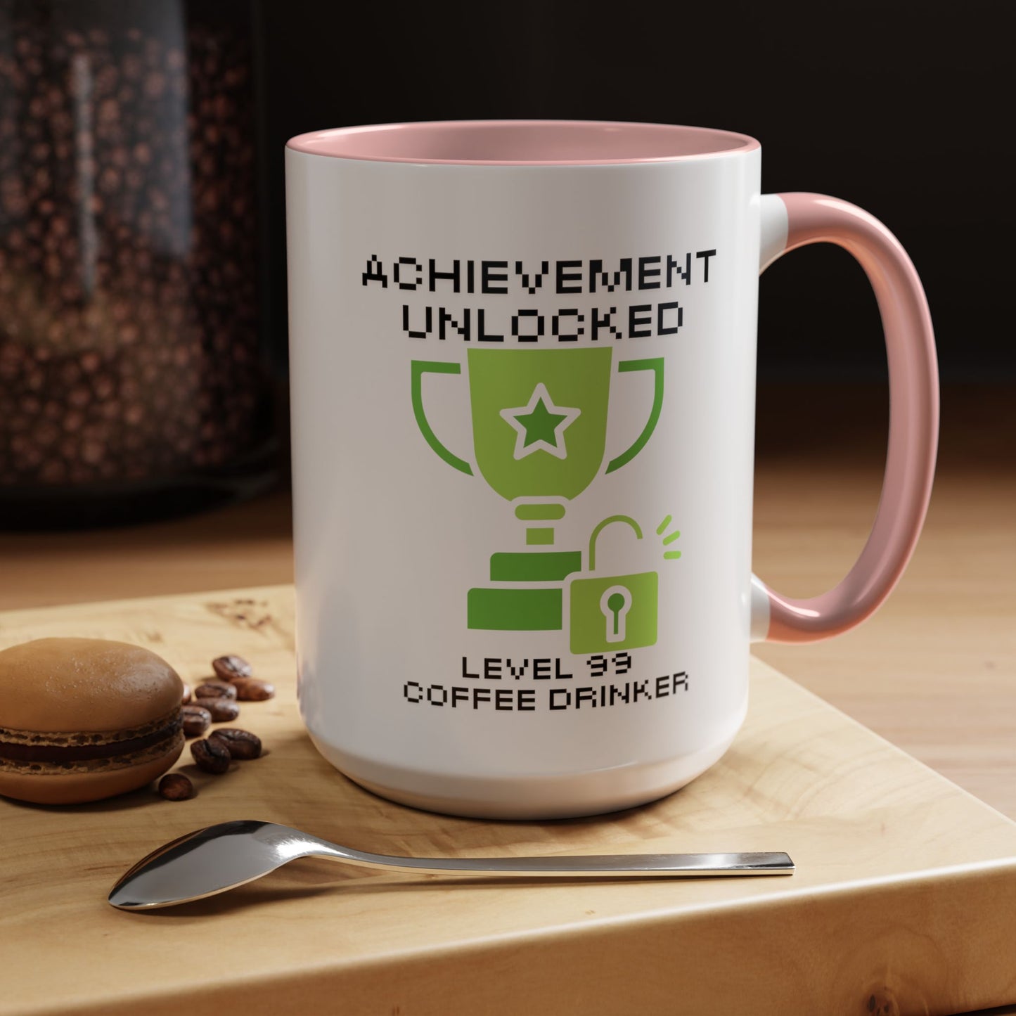 Achievement Unlocked: Level 99 Coffee Drinker - Gamer Coffee Mug - Perfect Gift for Gamers (11, 15oz)