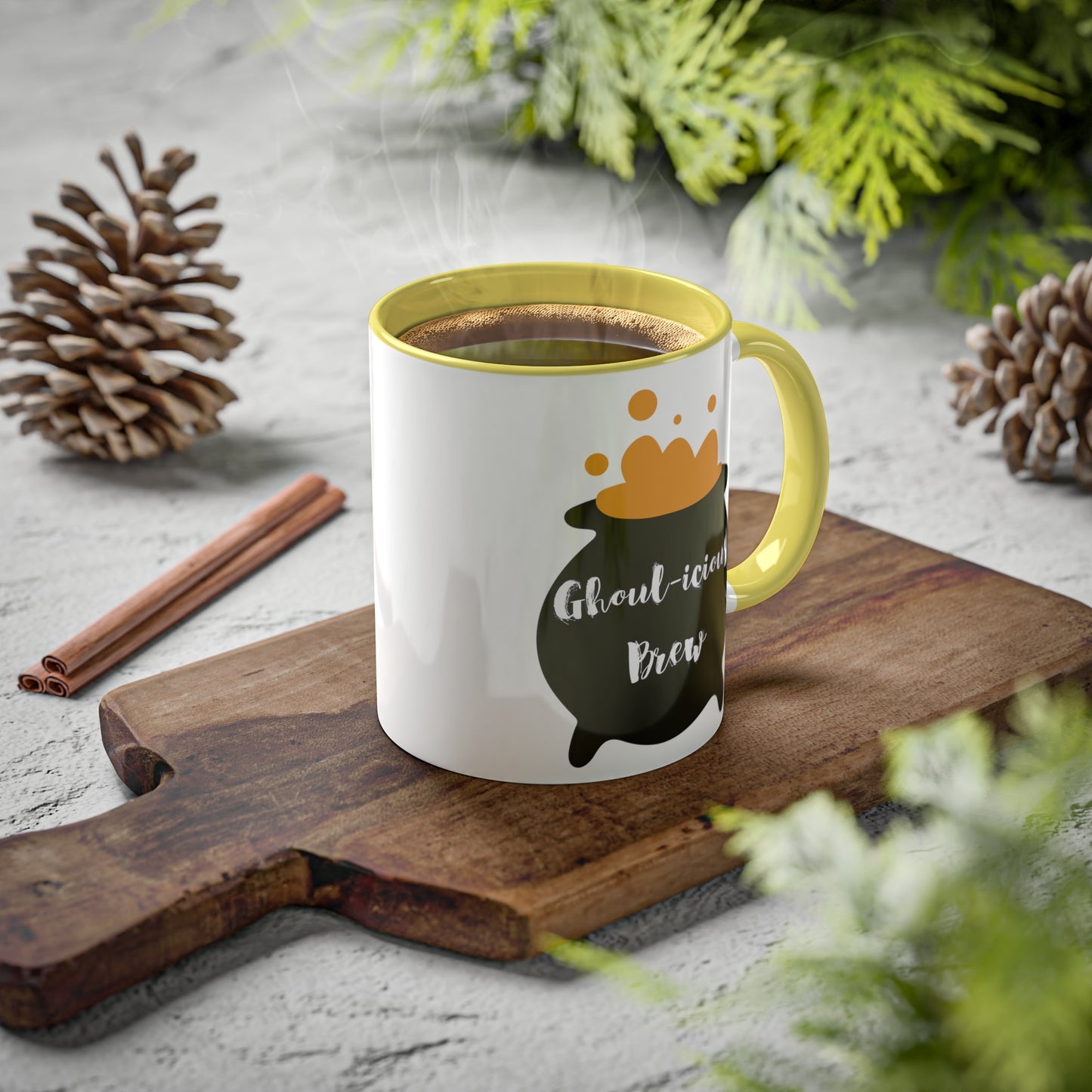 "Ghoul-icious Brew" Halloween Coffee Mug - Perfect for Spooky Coffee Lovers, 11oz