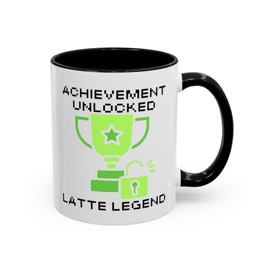 Achievement Unlocked: Latte Legend - Gamer Coffee Mug - Perfect Gift for Gamers (11, 15oz)