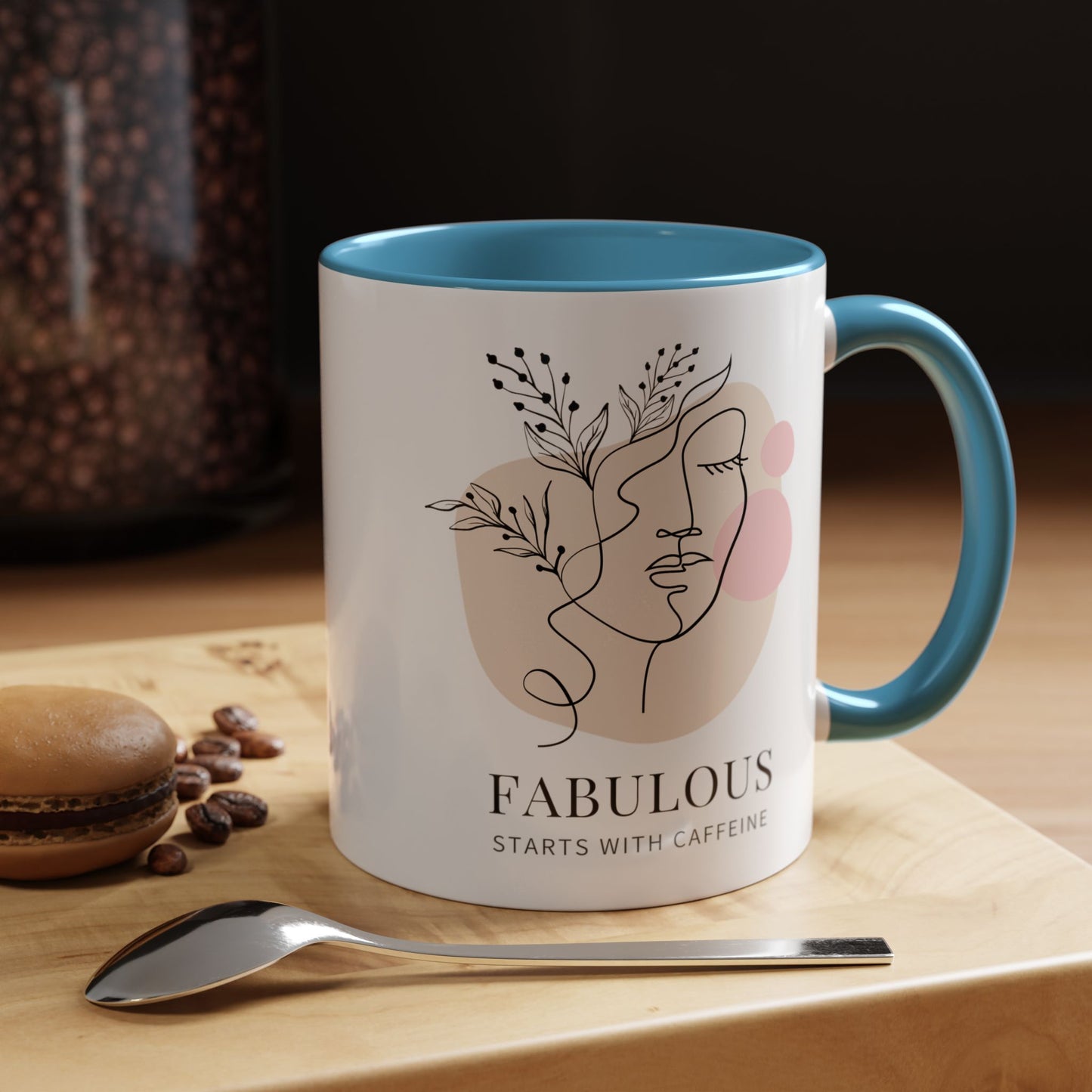 Fabulous Coffee Mug: Start Your Day with Caffeine (11, 15oz)