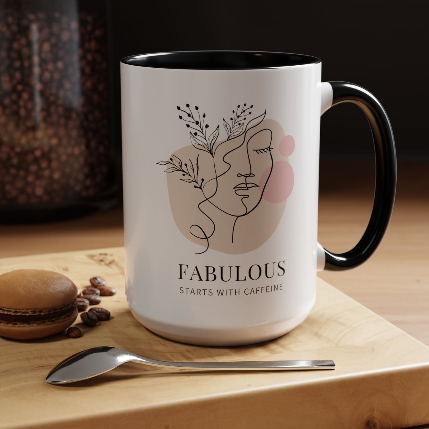 Fabulous Coffee Mug: Start Your Day with Caffeine (11, 15oz)